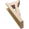 Ekena Millwork 6-in W x 12-in D x 24-in H Funston Trad Rough Cedar Woodgrain TimberThane Outlooker, Primed Tan OUTUR060X12X24FST04RCPR - alternate 6